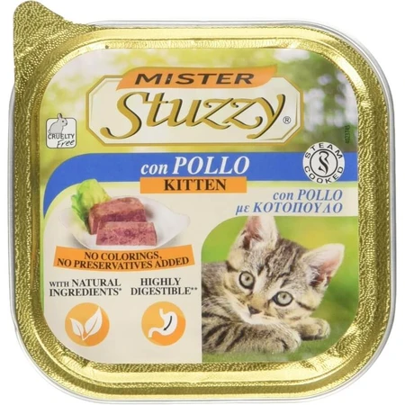 Stuzzy Paté classic chicken - complete food for kittens 100 gr