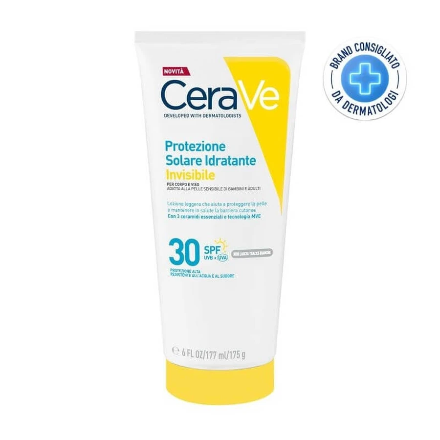 Cerave protector solar facial 30 spf hidratante invisible alta protección 75 ml
