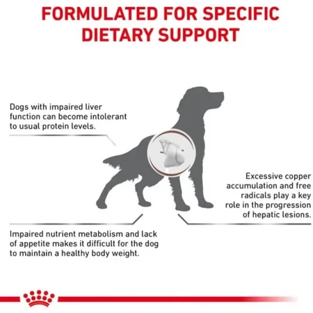 Royal canin Hepatic - aliment complet pour chiens souffrant d'insuffisance hépatique 7 kg