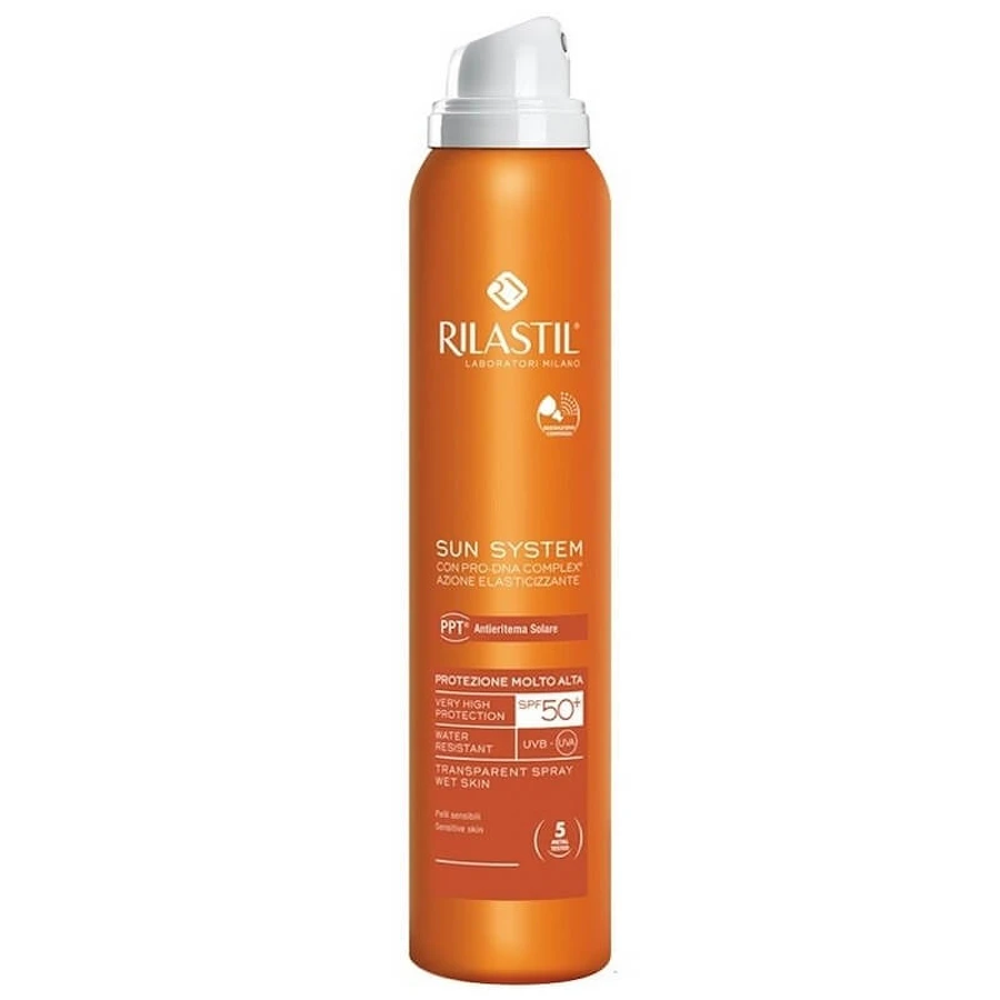 Rilastil Sun system - spray transparent spf 50+ très haute protection 200 ml