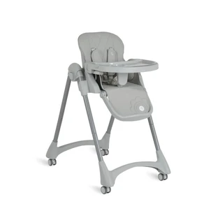 Moni trade Rico - grey leatherette folding adjustable high chair