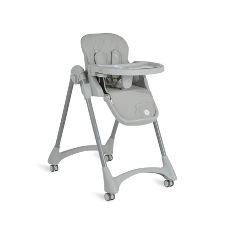 Moni trade Rico - grey leatherette folding adjustable high chair
