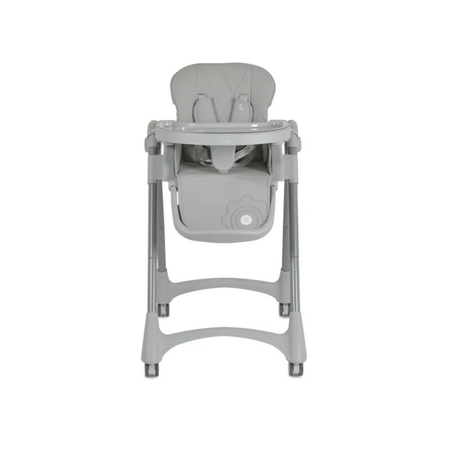 Moni trade Rico - grey leatherette folding adjustable high chair