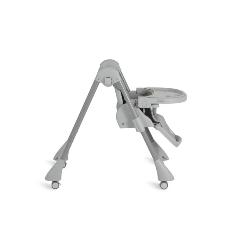 Moni trade Rico - grey leatherette folding adjustable high chair