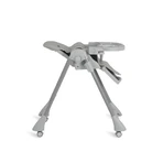 Moni trade Rico - grey leatherette folding adjustable high chair