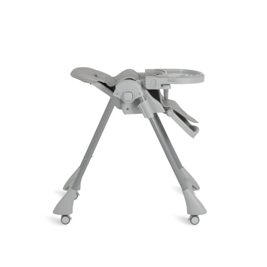 Moni trade Rico - grey leatherette folding adjustable high chair