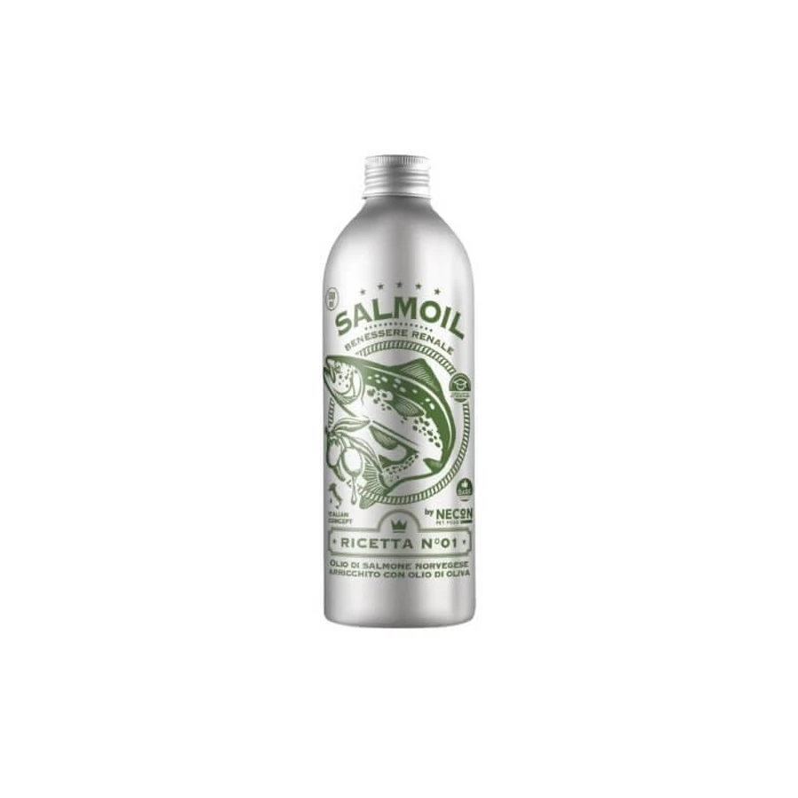 Necon pet food Salmoil recipe no. 01 salmon - complementary food for dogs and cats 500 ml