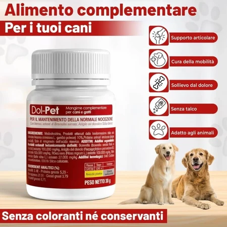 Cs pets ltd Dol pet - pienso complementario para perros y gatos 30 comprimidos