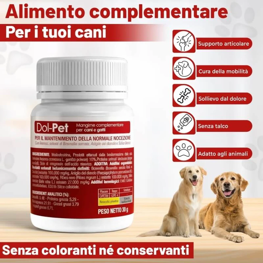 Cs pets ltd Dol pet - pienso complementario para perros y gatos 30 comprimidos