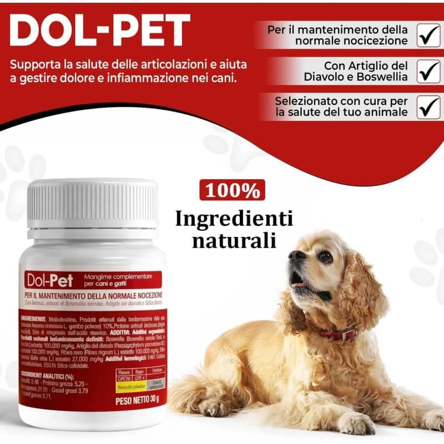 Cs pets ltd Dol pet - pienso complementario para perros y gatos 30 comprimidos