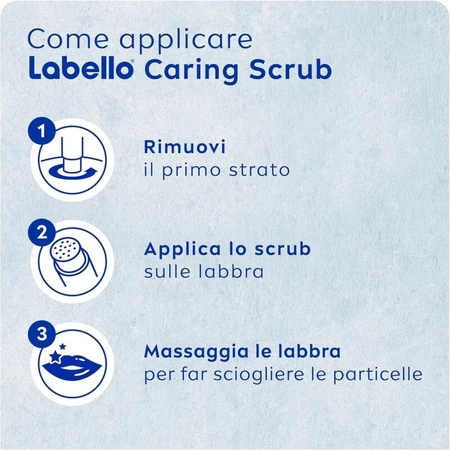 Labello caring - lip scrub with aloe vera and vitamin e 4.8 gr.