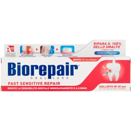 Biorepair fast sensitive repair - dentifrice pour dents sensibles 60 ml