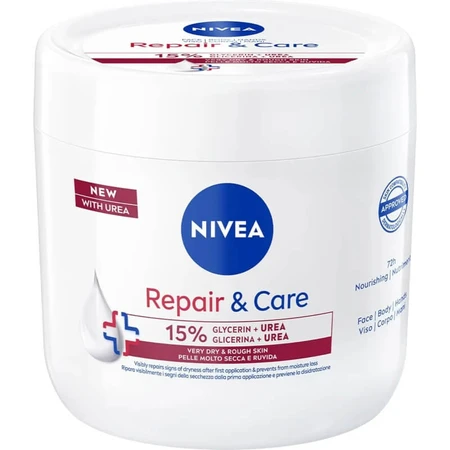 Nivea repair &amp; care 15&amp; glycerin + urea - Creme für sehr trockene und raue Haut 400 ml