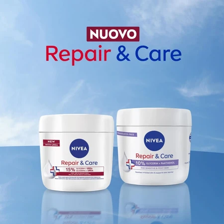 Nivea repair &amp; care 15&amp; glycerin + urea - Creme für sehr trockene und raue Haut 400 ml
