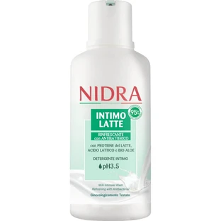 Nidra Intimolatte ph 3.5 - refreshing intimate cleanser with antibacterial 500 ml