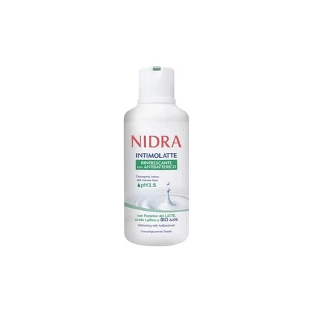 Nidra Intimolatte ph 3.5 - refreshing intimate cleanser with antibacterial 500 ml