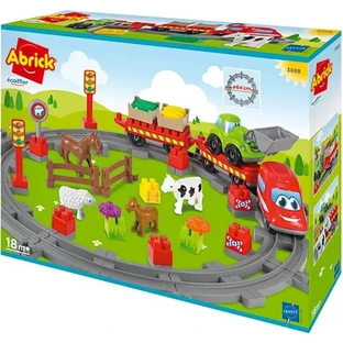 Ecoiffier New abrick - Landzug mit einem Fahrzeug und 4 Tieren