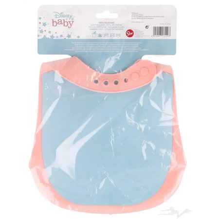 Stor Disney baby - siliconen slabbetje - roze