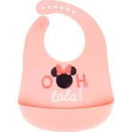 Stor Disney baby - siliconen slabbetje - roze