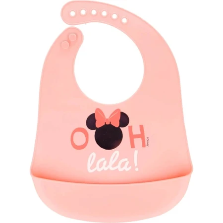 Stor Disney baby - siliconen slabbetje - roze
