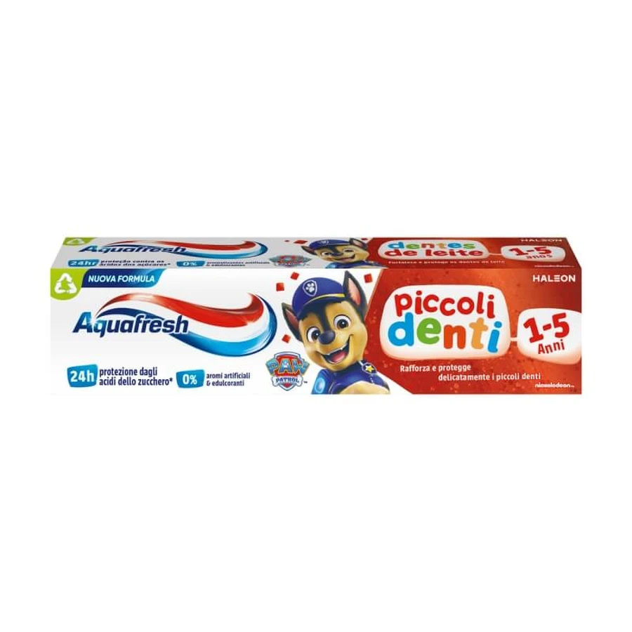 Aquafresh Kleine Tanden 1-5 jaar - kindertandpasta tegen cariës met milde fluoride-muntsmaak 50 ml