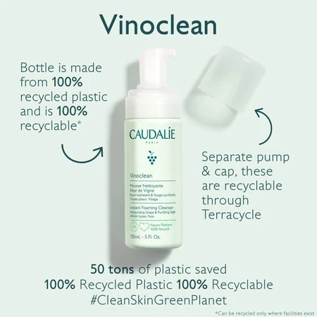 Caudalie Vinoclean - reinigend schuim met wijnstokbloemen 150 ml