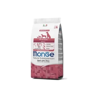 Monge Natural superpremium all breds adut droogvoer rund en rijst 2.5 kg