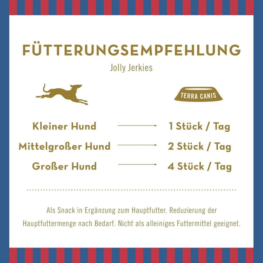 Terra canis Sensations jolly jerkies turkey - chewable snack for dogs 90 gr