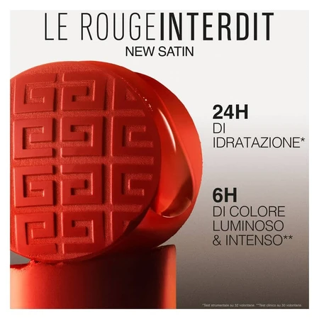 Givenchy Le rouge interdit satin - lipstick no. 329 rouge enflammé