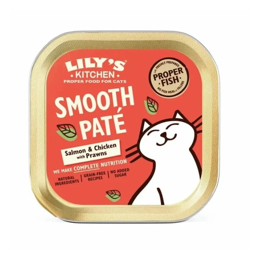 Lily's kitchen Lily's kitchen smooth pate salmon and chicken - aliment complet pour chats adultes 85 gr