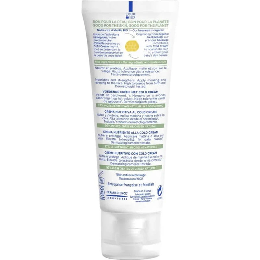 Mustela voedende koude crème gezichtscrème 40 ml