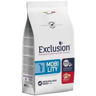 Exclusion Movilidad raza mediana-grande cerdo y arroz - alimento completo para perros adultos con artrosis 2 kg
