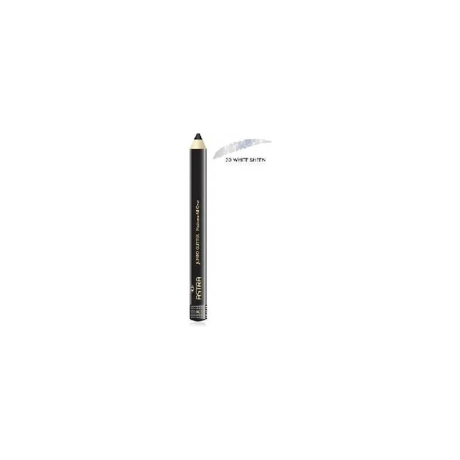 Astra jumbo glitter oogschaduw - glitter oogschaduw potlood #30 witte glans
