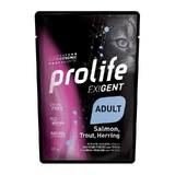 Prolife Exigent adult Lachs Forelle Hering und Kartoffeln - Alleinfuttermittel für ausgewachsene Katzen 85 g