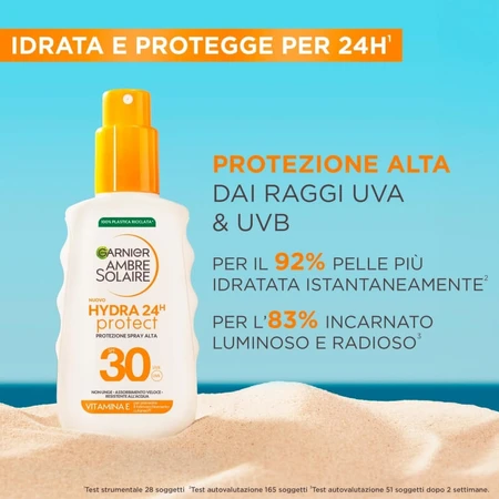 Garnier Sonnenschutz 30 spf hydra 24h protect spray hoher Schutz 150 ml