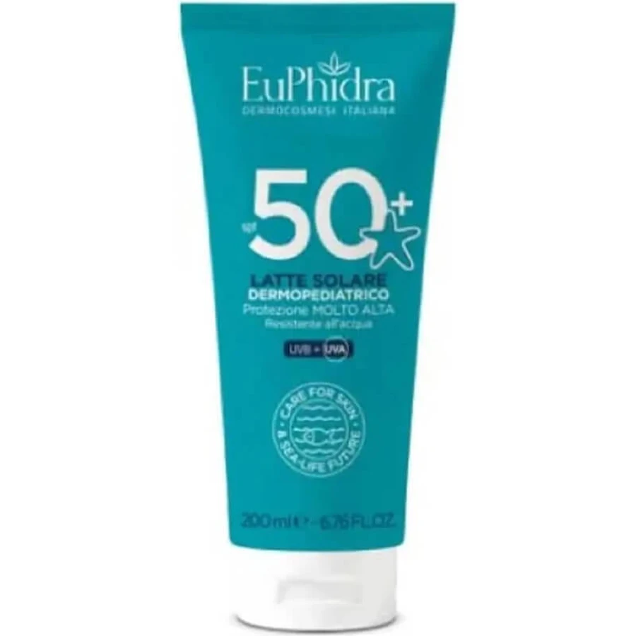 Euphidra niños crema solar 50+ spf dermopediatric leche muy alta protección 200 ml