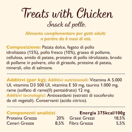 Lily's kitchen Treats pollo - snacks de pollo para gatos 60 gr.
