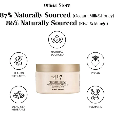 Minus 417 Serenity legend kiwi en mango - aromatische bodyscrub 450 gr.