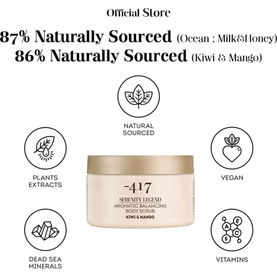 Minus 417 Serenity legend kiwi en mango - aromatische bodyscrub 450 gr.