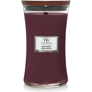 Woodwick Cereza negra - vela perfumada reloj de arena grande 609 g
