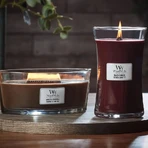 Woodwick Cereza negra - vela perfumada reloj de arena grande 609 g