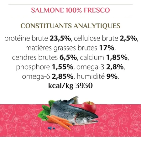 Almo nature Hfc adult medium large met zalm - volledige voeding voor middelgrote en grote volwassen honden 8 kg