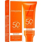 Lancaster sun face cream 50 spf sun beauty sensitive skin mineral face cream high protection 50 ml
