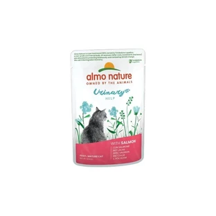 Almo nature Urinary help salmón - comida húmeda completa para gatos adultos con sensibilidad urinaria 70 gr
