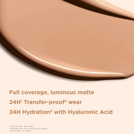Clarins skin illusion full coverage - luminous matte effect foundation - no. 112.3n