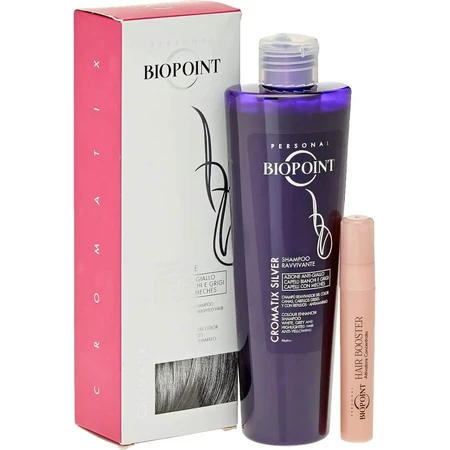 Champú reavivante del color Biopoint Chromatix para cabellos blancos, grises o encanecidos 200 ml