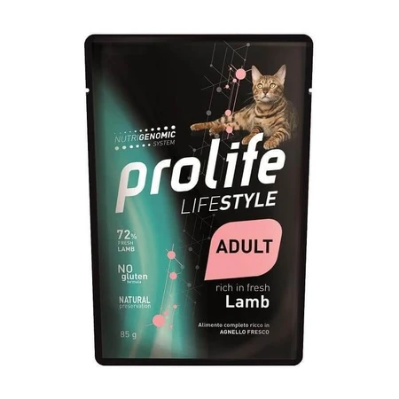 Prolife Lifestyle adult lamb - complete food for adult cats 85 gr.