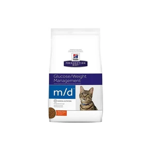 Hill's Prescription diet m/d feline dry food for weight problems and diabetes kg.1.5