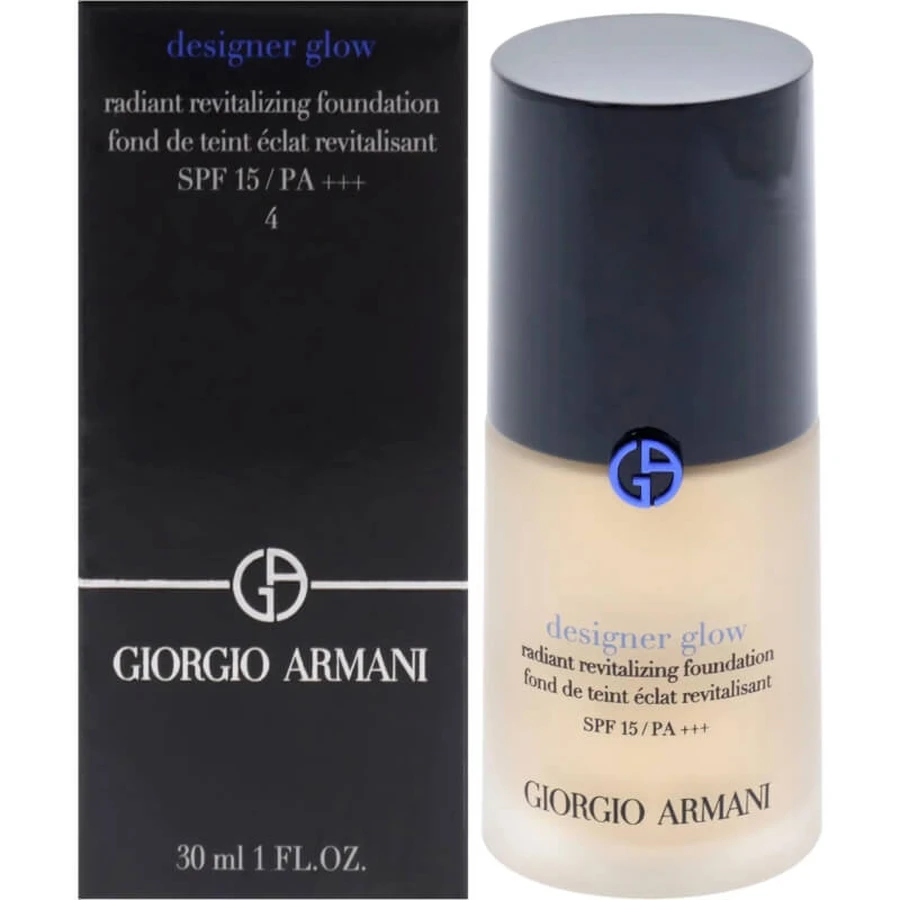 Giorgio armani designer glow spf 15 - revitaliserende verhelderende foundation - nr. 4