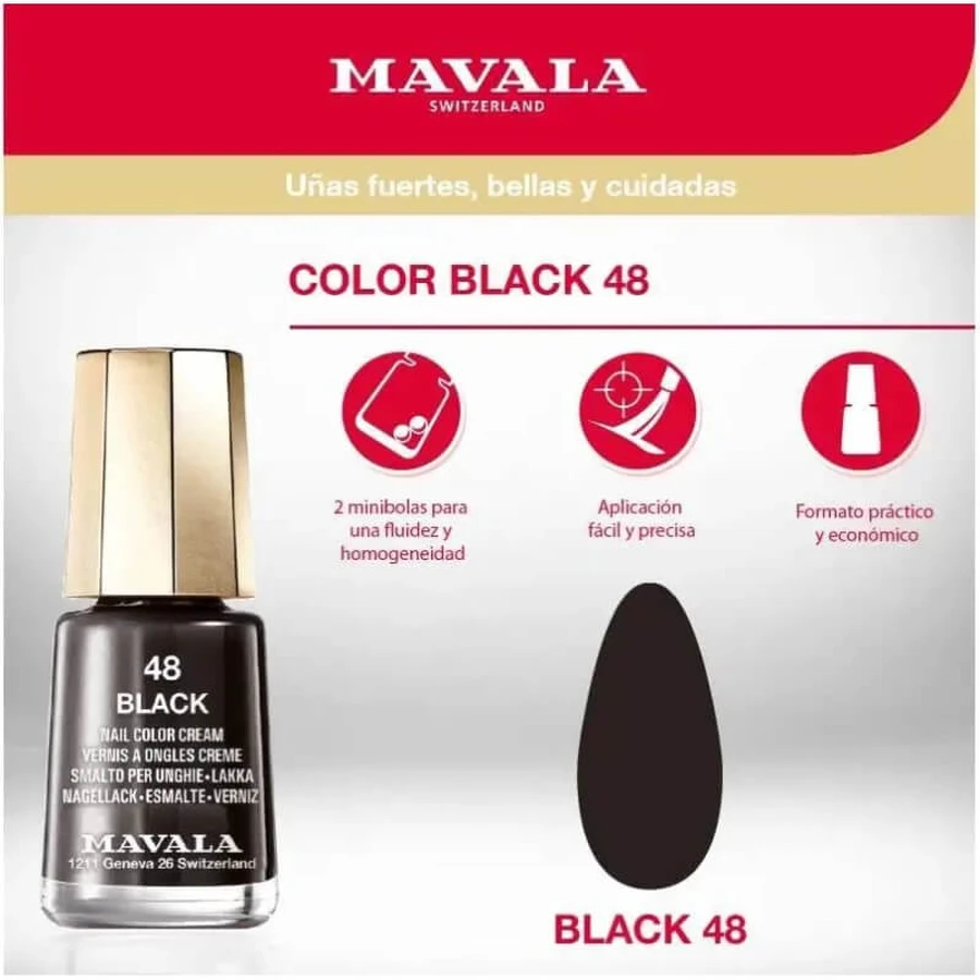 Mavala Minicolors - nail polish no. 048 black